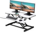 FITUEYES Height Adjustable Standing Desk 36” Wide Sit to Stand Converter Stand by FITUEYES