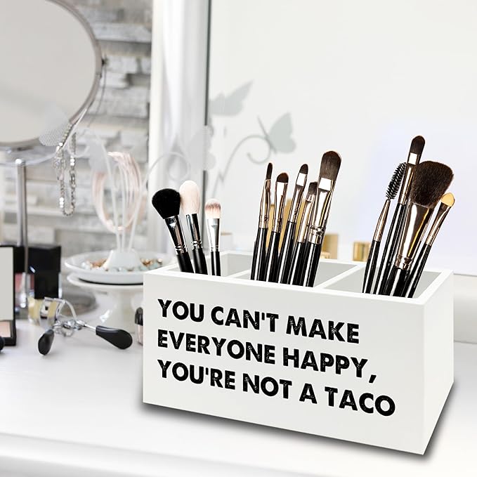 XPH Funny Taco Gifts Pen Pencil Holder Organizer - Image 4
