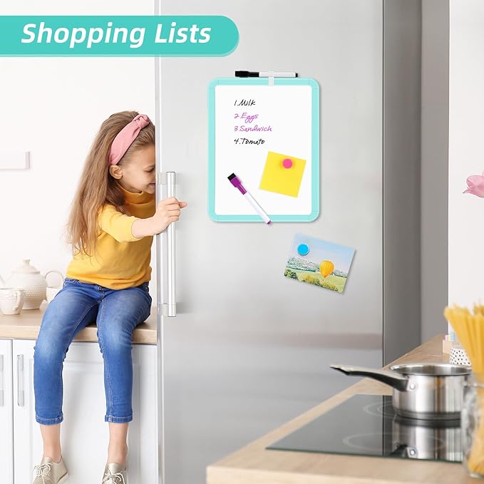 VUSIGN Small White Board Dry Erase, 8.5'' x 11'' Magnetic Dry Erase Board - Image 2