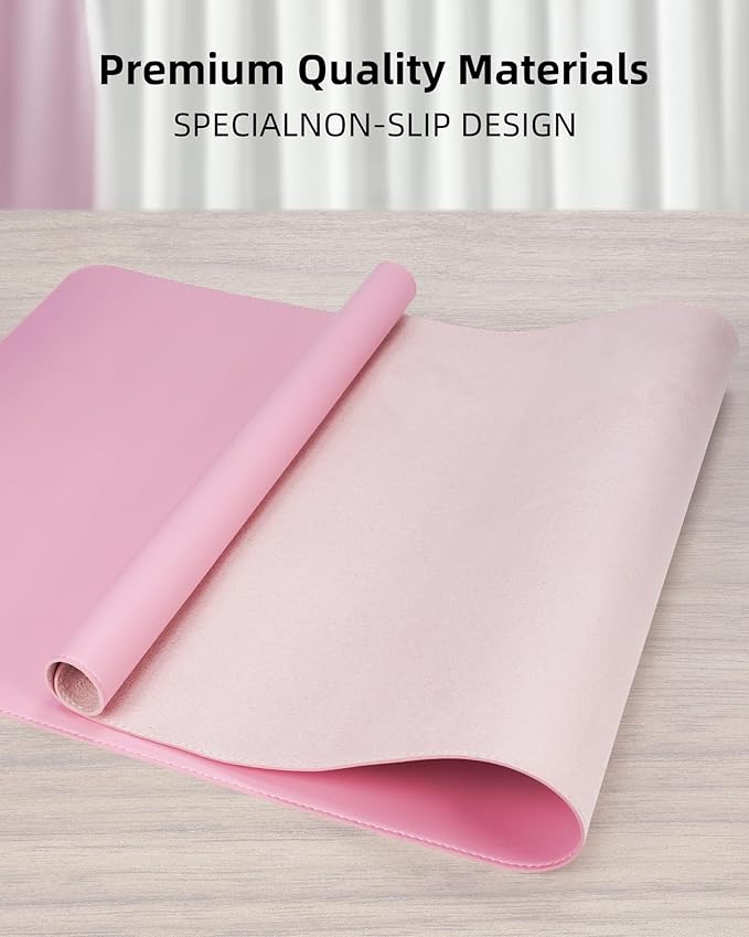 Leather Desk Pad Protector, Desk Mat, Large Mouse Pad, Non-Slip Desk Pad - Image 2