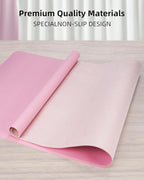 Pink Desk Mat, PU Leather Desk pad Large Mouse Pad, Non-Slip Desk Pad, - Image 2