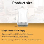 Square Chair Leg Protectors for Hardwood Floors - Image 2