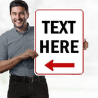 Custom Arrow, Custom Directional Sign, Left Arrow, 18x24 Inches, 55 mil thick - Image 2