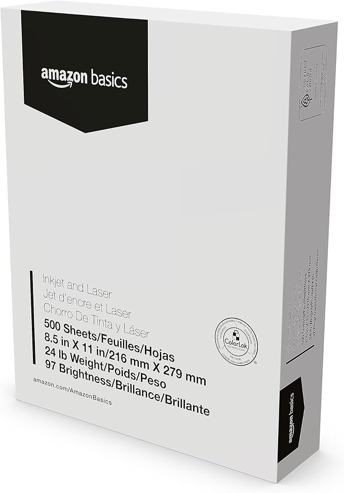 Amazon Basics Multipurpose Copy Printer Paper, 8.5-x-11-inch, 1500 Sheets - Image 3