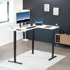 VIVO Electric Corner 63 x 47 inch L-Shaped Standing Desk, Memory Height - Image 2