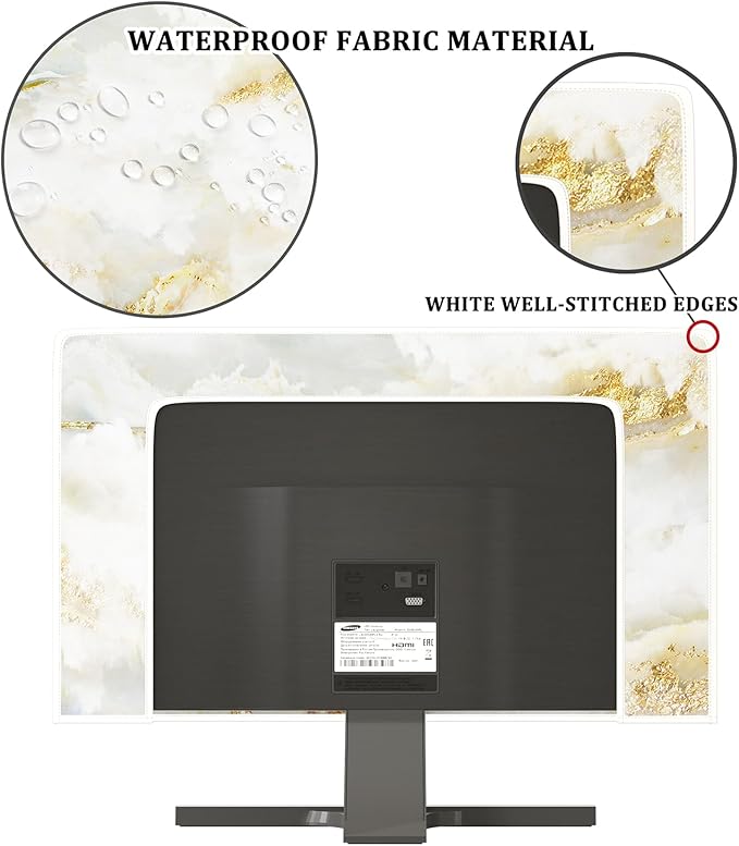 Baocicco White Gold Waterproof TV Display Screen Cover - Image 3