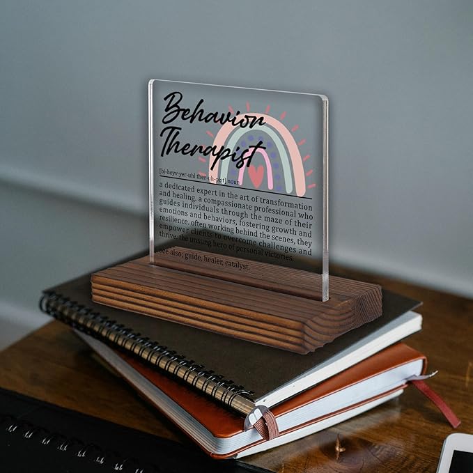 Behavior Therapist Gifts, Thank You Desk Sign - Image 2