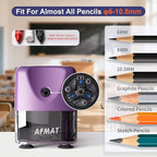 AFMAT Electric Pencil Sharpener Heavy Duty, Cordless & Rechargeable, Classroom - Image 2