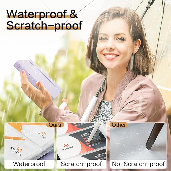 deli Business Card Holder, 180 Cards Book Portable Business Card Organizer - Image 5