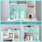 OSCHF Wooden Desktop Hutch Bookshelf - Image 5