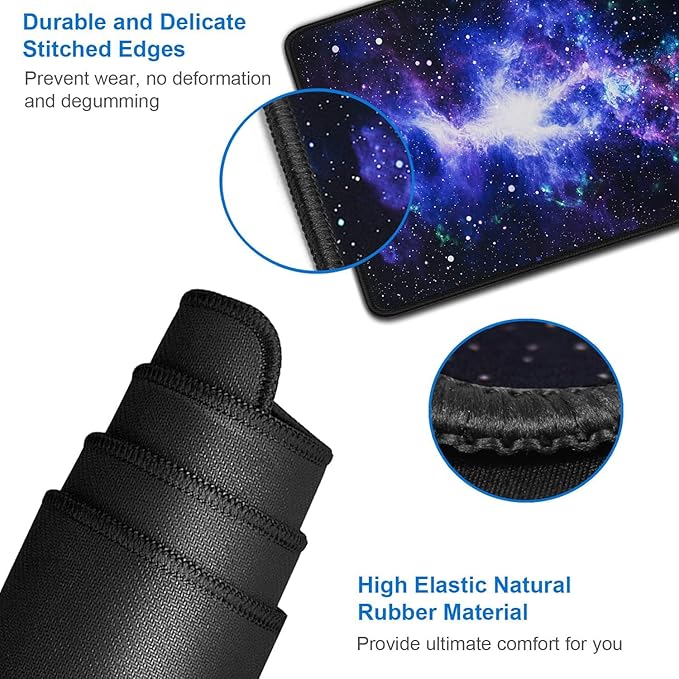 Large Mouse Pad, 31.5x15.7 inch Large Gaming Extended Computer Keyboard Mouse - Image 5