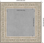 Amanti Art Silver Framed Magnetic Board 23x23 Small Vision Board - Image 2