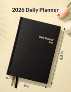 SUNEE 2026 Daily Planner A5 Hardcover – Hourly Schedule Organizer - Image 4