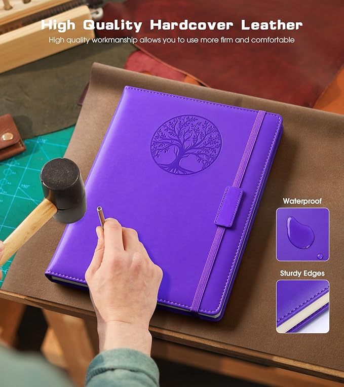 Biuwory Lined Journal Notebook for Women Men, 256 Pages B5 Large Hardcover - Image 3
