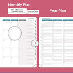 IN-LUXPRO Planner 2026 Daily Weekly and Monthly, 11.5"x8.5", 12 Months Spiral - Image 4