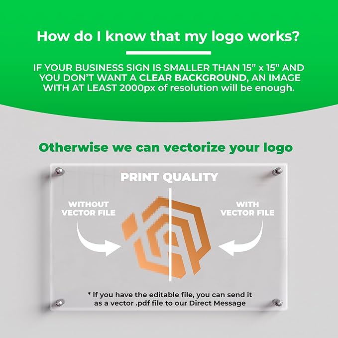 Personalized Floating Custom Acrylic Business Logo Sign | Free Company Vector - Image 8