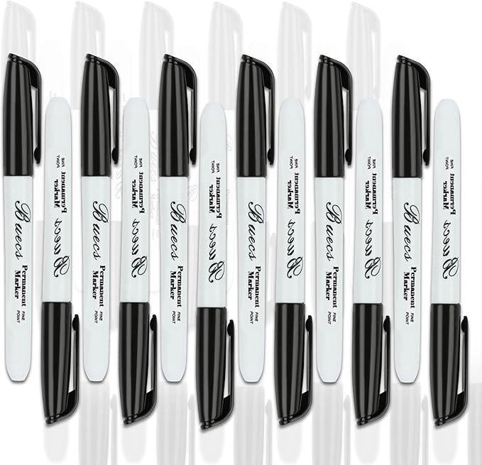 Buecs Permanent Markers, Fine Point, Waterproof & Smear Proof Markers, Quick - Image 6