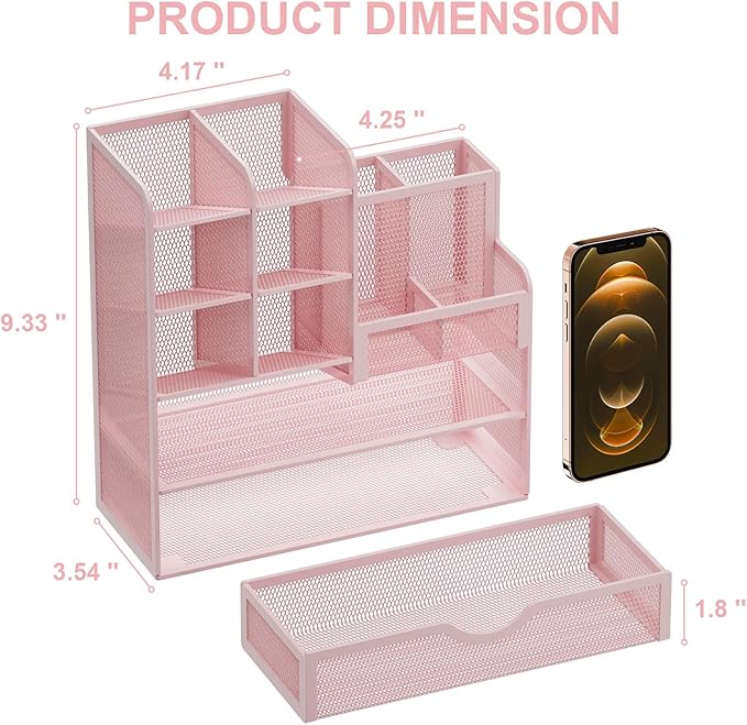 Marbrasse Mesh Desk Organizer - Image 4