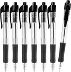 100 Pack Ballpoint Pens Bulk, Retractable Black Pens Ballpoint Medium Point 1mm with Super Soft Grip, No Bleed Ink Pens Smooth Writing, School, Office, Teacher Supplies, Best Gifts for Coworkers