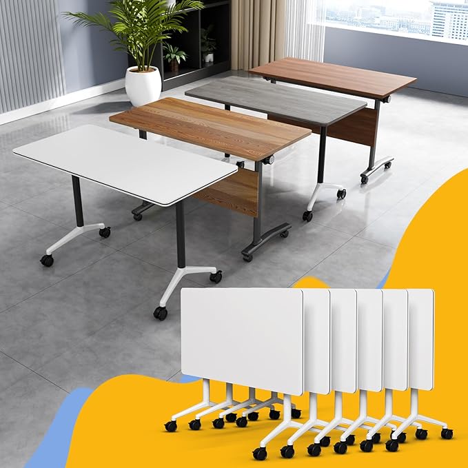 Conference Table Flip Top Mobile Conference Room Tables, Folding Conference by WYMHYZ