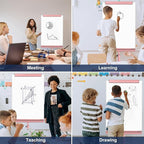 TSJ OFFICE Rolling Whiteboard Standing - Image 7