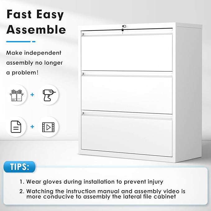 Pataku Metal Lateral File Cabinet - Image 7