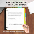 MAKHISTORY Telescoping 3 Ring Binder-4PCS, Flexible Binder - Image 3