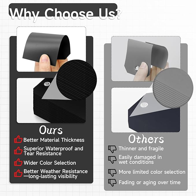100 Pcs Waterproof Hanging Price Tags - Image 4
