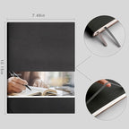 EMSHOI Dotted Journal Bullet Notebook, B5 Large Softcover Leather Journal - Image 4
