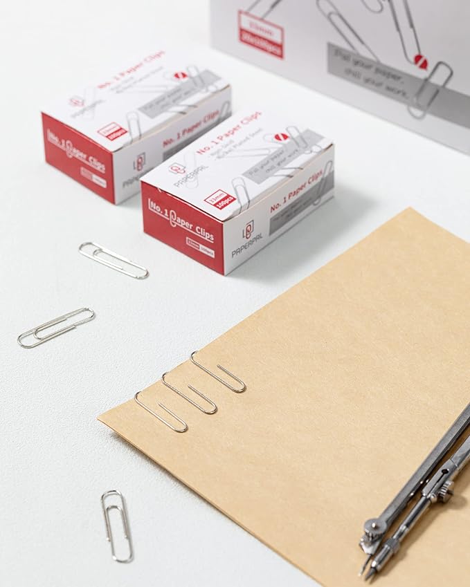 PAPERPAL Paperclips for Office School & Personal Use, #1 Nonskid Paper Clip - Image 5