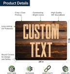 Custom Sign, Custom Street Sign, 11 Font Colors, 13 Font Styles, 4 Hole Options - Image 6