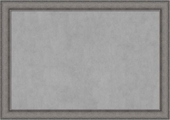 Amanti Art Grey Framed Magnetic Board 28x40 Large Vision Board by AmantiArt