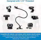 Pipishell 25 Inch Webcam Stand, Flexible Desk Mount Clamp Gooseneck Stand - Image 2