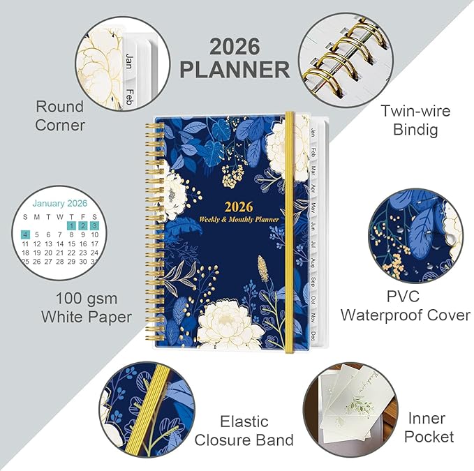 2026 Planner - Planner 2026 from January 2026 - December 2026, Weekly & Monthly - Image 2