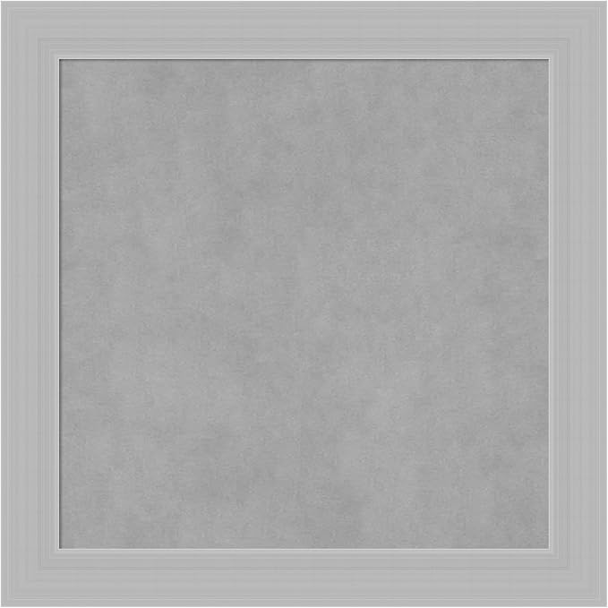 Amanti Art Silver Framed Magnetic Board 24x24 Medium Vision Board by AmantiArt