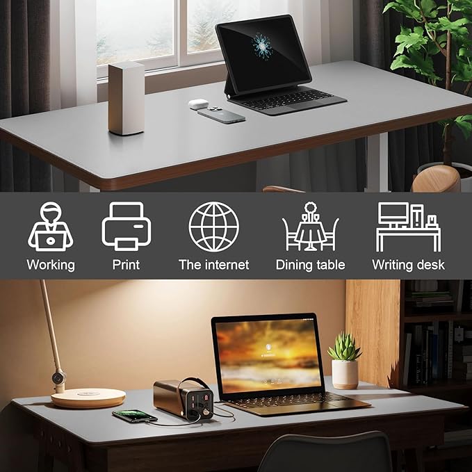 DAWNTREES Desk Mat Protector, PU Leather Desk Pad, Non Slip, Large Mouse Pad - Image 3