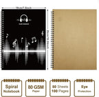 MAXCURY Blank Sheet Music Composition Manuscript Staff Paper Art Music Notebook - Image 2