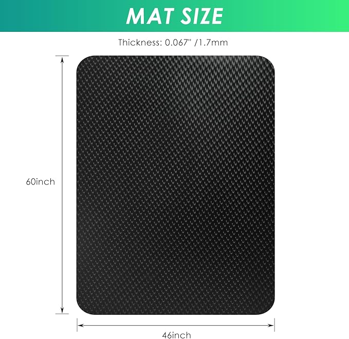 Vicwe Gaming Chair Mat for Hard Floor, Anti-Slip Hard Floor Protector Rolling - Image 8