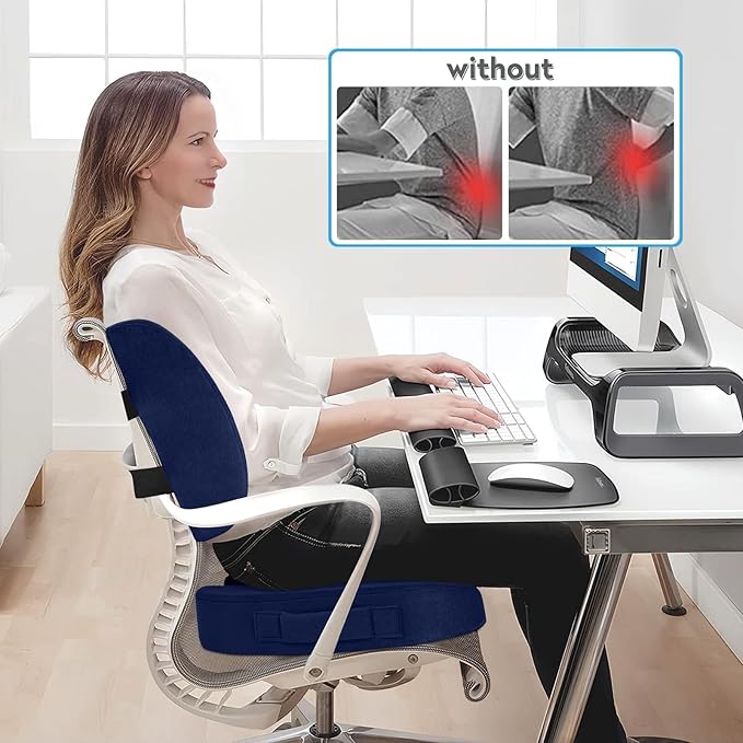 CloudBliss Seat Cushion, Office Chair Cushions, Car Seat Cushion, Lumbar - Image 4