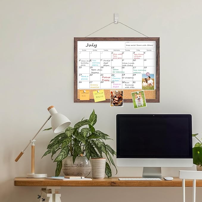 Calendar Whiteboard for Wall, 17x13 Inches White Board Calendar Dry Erase - Image 6