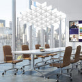 acoustic ceiling panels sound absorbing panels, square white, main product view