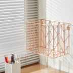 Fei Bi Hanging File Organizer, File Organizer, File Box, Rose Gold File Box - Image 4