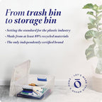 HOMZ 4-Pack 15.5 Quart Latching Lid, and Bathroom Organization - Image 8