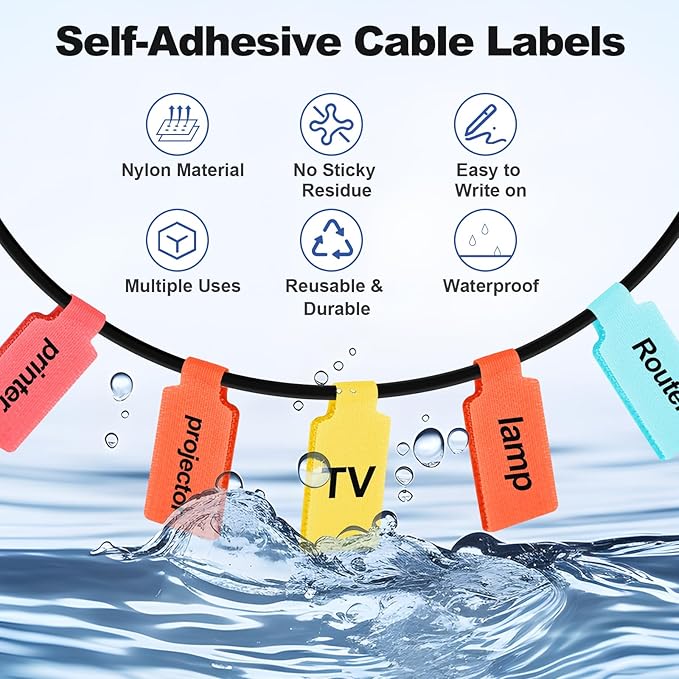 SZ.haitun 40 Pack Cable Labels Tags - Image 4