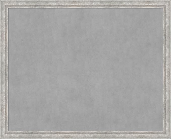 Amanti Art Silver Framed Magnetic Board 35x43 X-Large Vision Board by AmantiArt