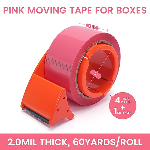 TAPEBEAR Pink Packing Tape - Image 5