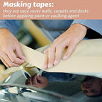 Fainne Masking Tape Bulk General Purpose Masking Painting Tape 55 Yards - Image 5