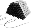 Dabo&Shobo 60 Pack Black Permanent Markers, Fine Point, Works on Plastic by DaboShobo