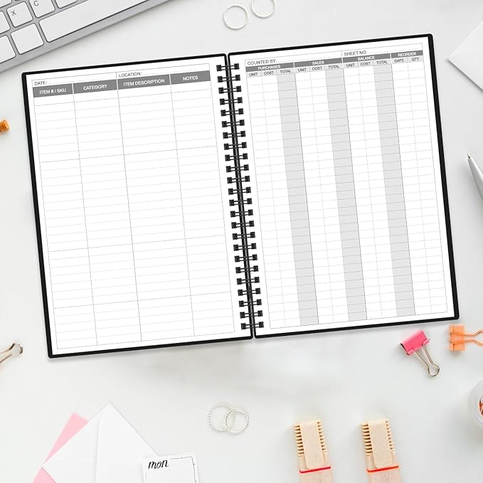 Inventory & Sales Log Book for Small Business – Inventory Ledger Book, - Image 6