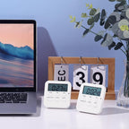 Weewooday 12 Pcs Digital Kitchen Magnetic Timer Bulk Classroom Count up - Image 5